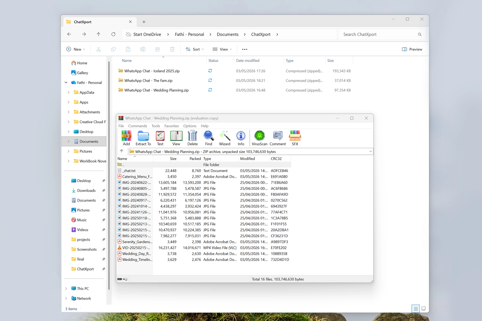 Blog Post: How to Open a WhatsApp Export ZIP on Windows